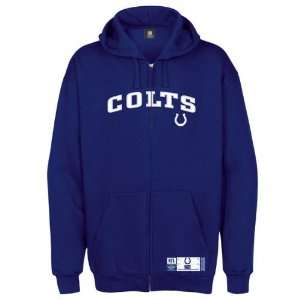 Indianapolis Colts Classic Heavyweight Full Zip Hooded Fleece Jacket 