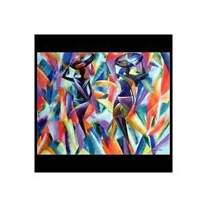  NOVICA Cubist Painting   Women From Bahia