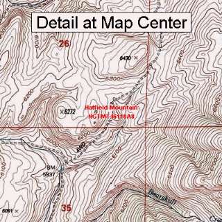 USGS Topographic Quadrangle Map   Hatfield Mountain, Montana (Folded 