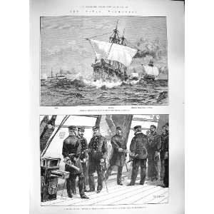  1889 ADMIRAL TRYON SHIP HERCULES SHANNON BAIRD AJAX