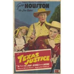 Texas Justice Movie Poster (11 x 14 Inches   28cm x 36cm) (1942) Style 