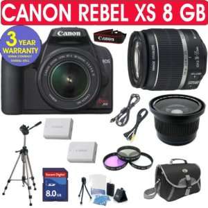  Canon Rebel XS Digital Camera + Canon 18 55mm IS Lens 