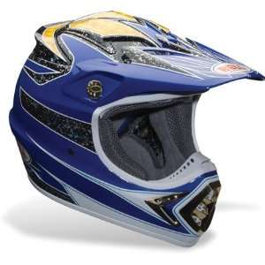Bell Moto 8 Yamaha of Troy Replica Blue Full Face Motocross Helmet 