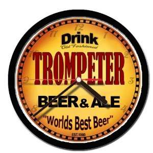  TROMPETER beer and ale cerveza wall clock 