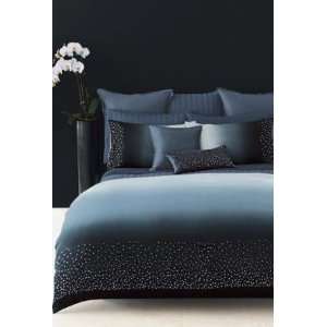  Donna Karan Evening Sky Subtle Stitch Full Queen Blue Bed 