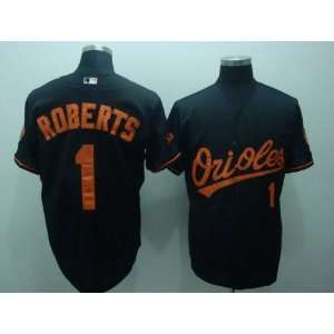 Baltimore Orioles #1 Brian Roberts Cool Base Black Jersey  