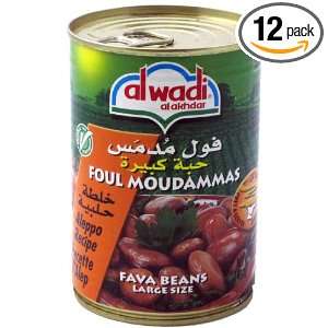Al Wadi Foul Moudammas   Fava Beans   Aleppo Recipe, 15 Ounce (Pack of 