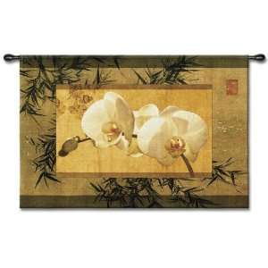  Fine Art Tapestry Bamboo and Orchids I Rectangle 0.39 x 0 
