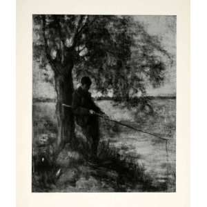  1924 Print Angler Josef Israels Dutch Painter Fisherman 