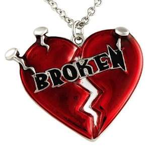   WOMEN / GIRL HEART STYLE CHARM NECKLACE PENDANT, Heart Broken Jewelry
