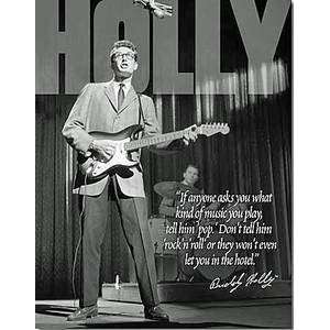  Buddy Holly   Rock Band Metal Tin Sign