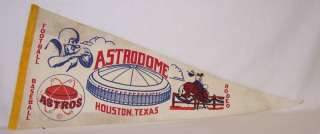 1960s 70s Houston Astros Astrodome MLB Baseball Pennant  