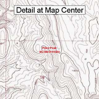  USGS Topographic Quadrangle Map   Peko Peak, Nevada 