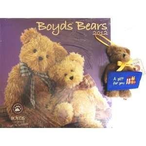    2012 Wall Calendar with 5.5 BOYDS Bear Plush Toy