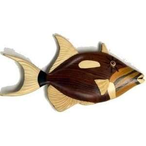  Hawaiian Wood Magnet Queen Triggerfish