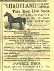 1887 ad shadeland live stock powell bros springboro pa