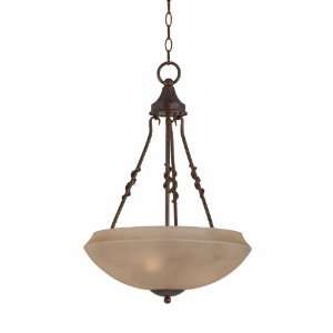 Triarch 32092 Gibson Collection 3 Light Pendant, English Bronze Finish 