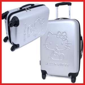 Sanrio Hello Kitty Trolley Bag Luggage Emblems Gray 20  