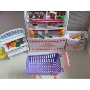  Barbie Size Dollhouse Furniture supermarket Shopping Cart 