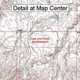 USGS Topographic Quadrangle Map   Lone Tree Creek, South 