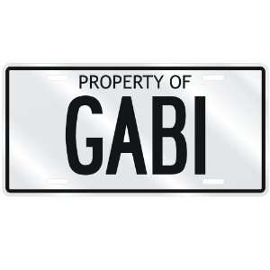  NEW  PROPERTY OF GABI  LICENSE PLATE SIGN NAME