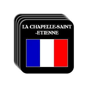 France   LA CHAPELLE SAINT ETIENNE Set of 4 Mini Mousepad Coasters