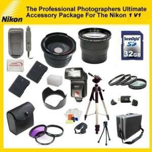  Ultimate Accessory Package For The Nikon 1 V1 Digital Cameras 