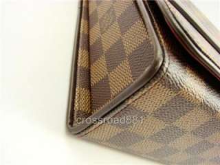 100% Authentic Louis Vuitton Tribeca Long Damier Canvas Shoulder Bag 