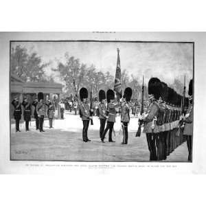  1892 Wellington Barracks Scots Guards Saluting Colours 