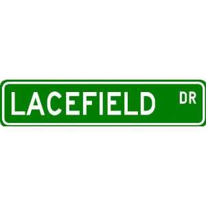  LACEFIELD Street Sign ~ Personalized Family Lastname Sign 