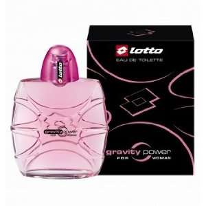  Gravity Power by Lotto for Women Eau De Toilette Spray, 3 