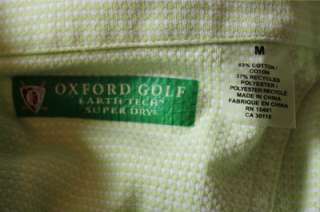 Oxford Gold BARCLAYS Lime Green Polo Shirt M Medium  