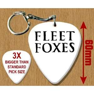  Fleet Foxes BIG Guitar Pick Keyring Musical Instruments