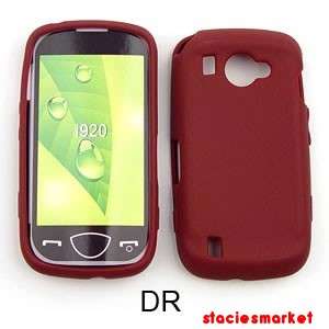 Dark Red Silicon Skin Samsung Omnia II 2 i920 Case Cover  