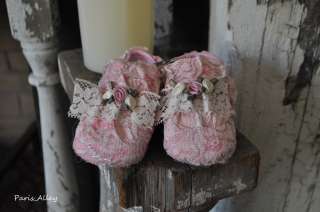 Autumn Glow~ Vintage Inspired Rose Toddler Reborn Baby Doll Shoes 