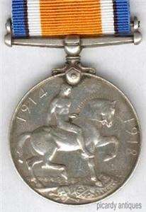 British War Medal 1914 1920 Queens R.West Surrey, s9421  