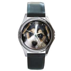  Jack Russell Puppy Dog Round Leather Watch CC0702 
