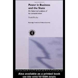  Power in Business and the State An Historical Analysis of 