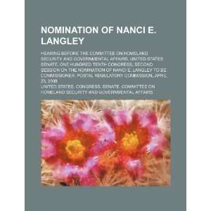  Nomination of Nanci E. Langley hearing before the 