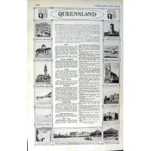  AUSTRALIA MAP 1922 QUEENSLAND TOWNSVILLE COOKTOWN