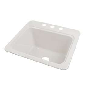 CECO 857 3 Designer Cast Iron Laundry Sink 25 x 22 with Extra Deep 