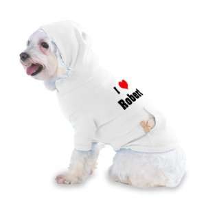  I Love/Heart Robert Hooded T Shirt for Dog or Cat X Small 