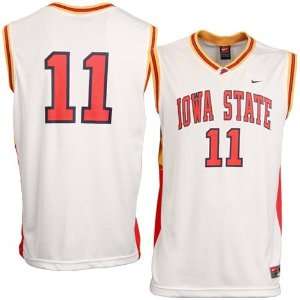   Cyclones #11 Youth White Replica Basketball Jersey