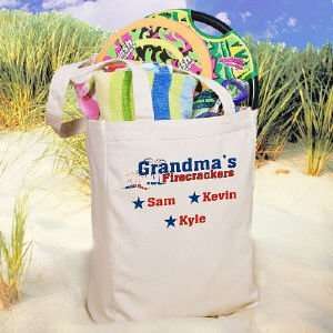  Firecrackers Personalized Canvas Tote Bag 