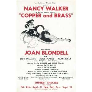  Copper And Brass (Broadway)   Movie Poster   27 x 40