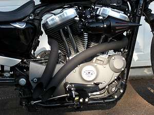 TOXIC Harley Davidson Sportster DAGGER exhaust pipes BLACK NEW HOT 