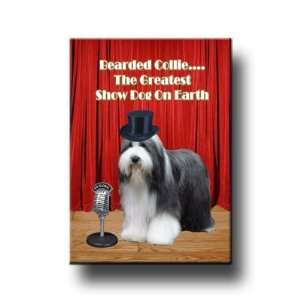  Bearded Collie Greatest Show Dog Fridge Magnet Everything 