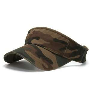   ARMY GREEN CAMO SPORTS VISOR FOREST HAT GOLF CAP HATS 