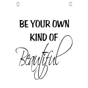   Own Kind Of Beautiful   Wall Quotes Canvas Banner