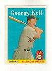 1958 topps 40 GEORGE KELL ORIOLES EXMT  